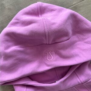 Lululemon Pink Crop Hooded Scuba Sweatshirt